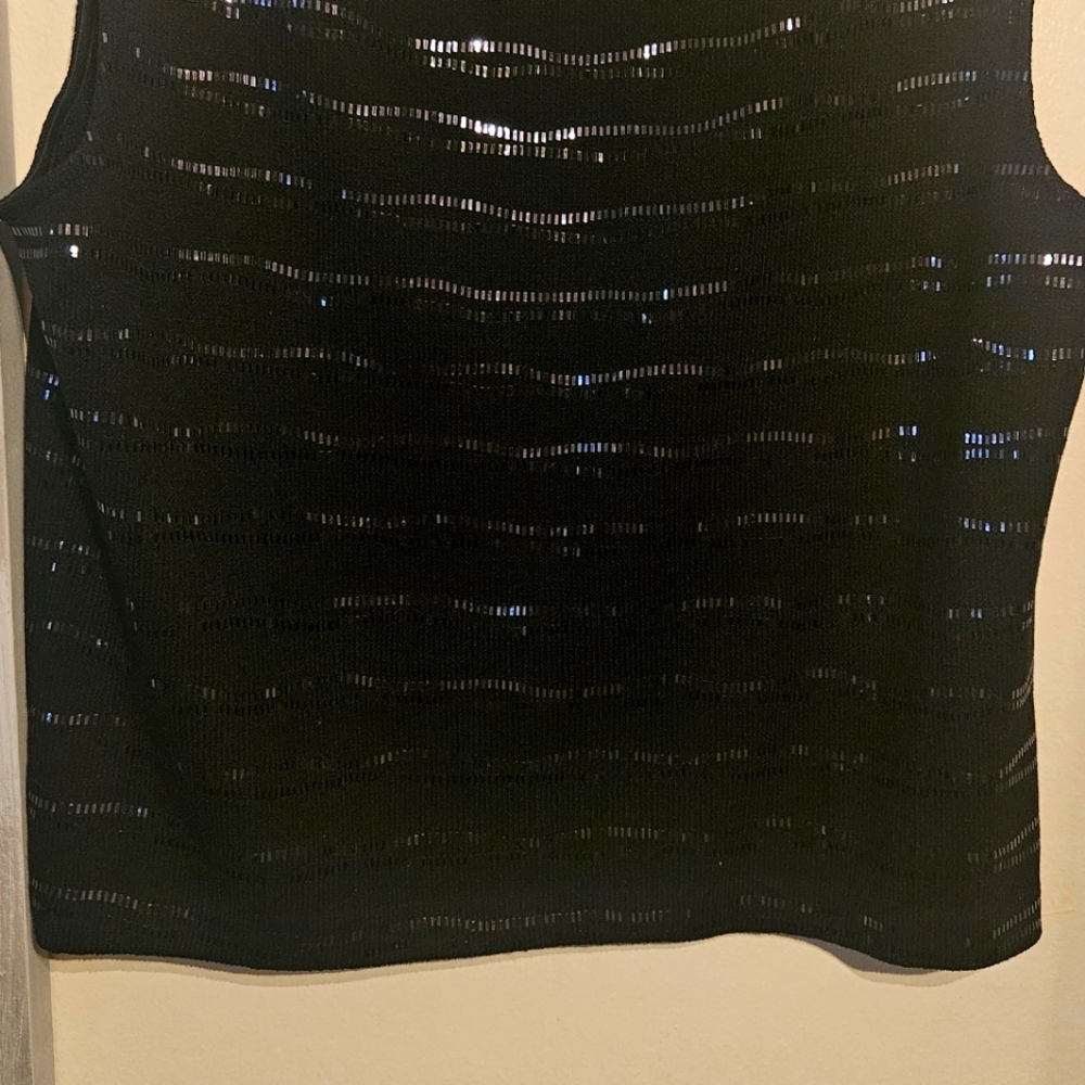 St. John Sequin Knit Shell